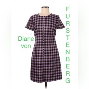 🆕 💜 Diane von Furstenberg silk wool dress 14